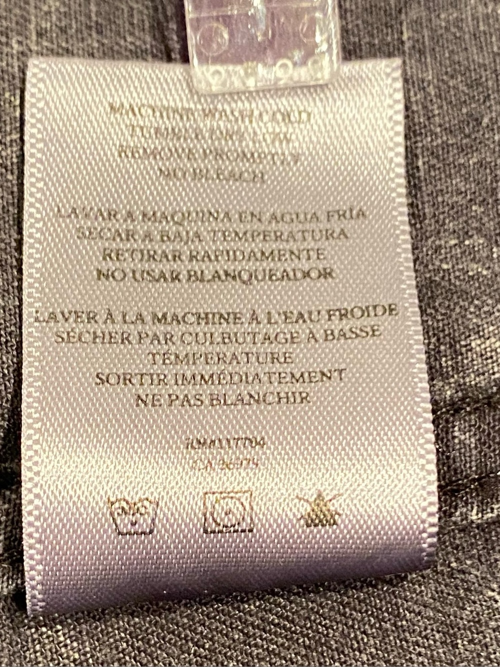 Rails Ingrid Gray Lyocell Linen Acid Wash Button Down , size XL, NWT - Picture 8 of 12